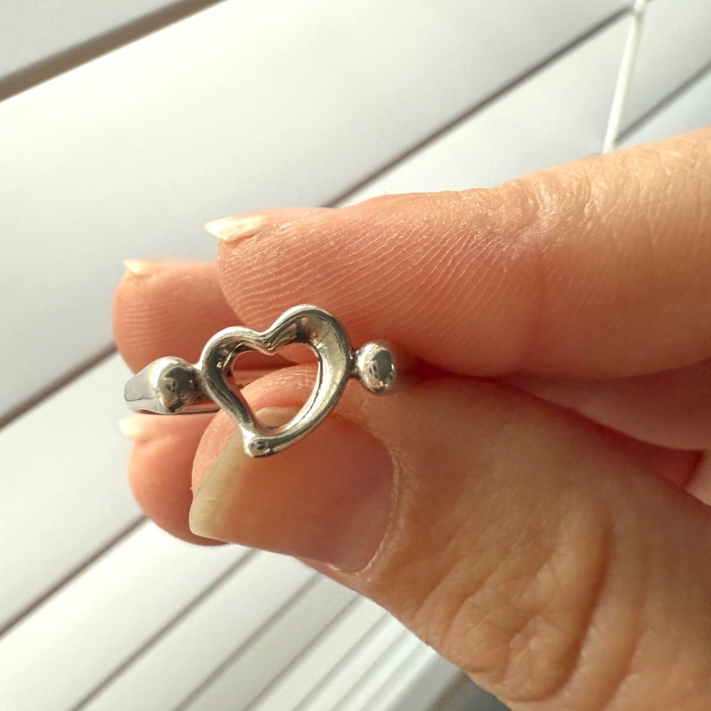 Tiffany & Co. Sterling Silver Elsa Peretti Heart Ring